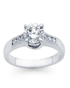 14 Karat Gold Diamond Bridal Engagement Ring